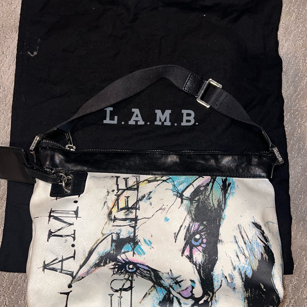 L.A.M.B. Gwen Stefani lamb for life satchel handbag great condition